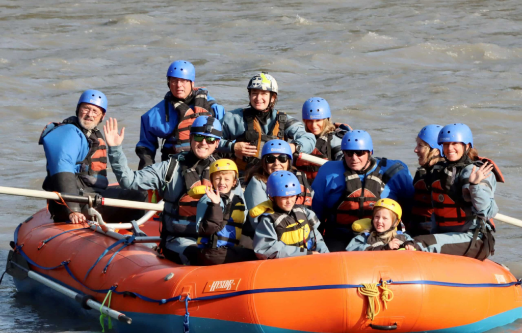 denali for families, rafting